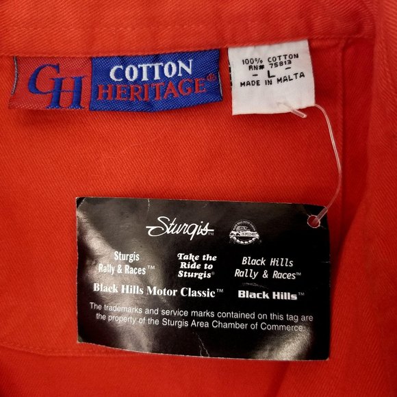 Sturgis 2012 Black Hills Rally Shirt Top NEW Lg - Picture 10 of 10